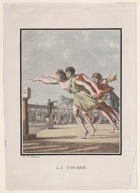 La Course, from "Hero and Leander", by Louis Philibert Debucourt