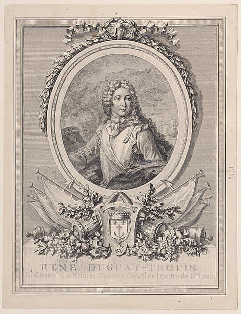 Portrait of René Duguay-Trouin, Lieutenant-General of the Naval Armies of the King, by François Nicolas Barthélemy Dequevauviller