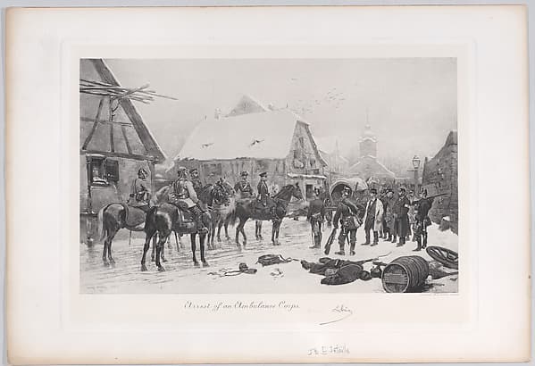 Arrest of an Ambulance Corps, by George Barrie