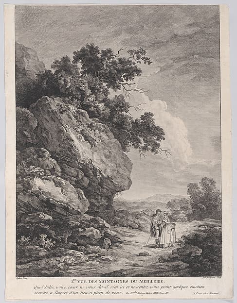 View of the Meillerie Mountains, by Mme. Duchateau