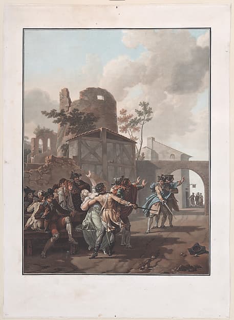 The Brawl (La Rixe), by Charles Melchior Descourtis