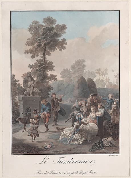Le Tambourin, by Charles Melchior Descourtis