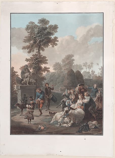 Le Tambourin, by Charles Melchior Descourtis