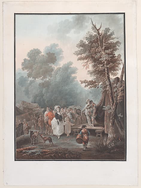 La Foire de Village, by Charles Melchior Descourtis