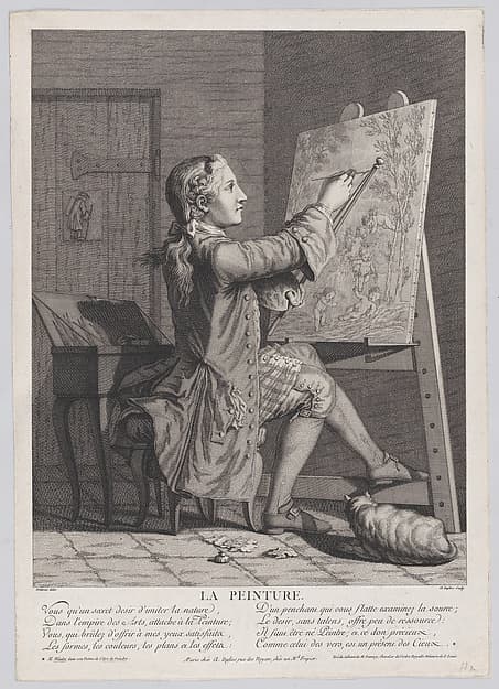 La Peinture, by Claude Augustin Duflos le Jeune