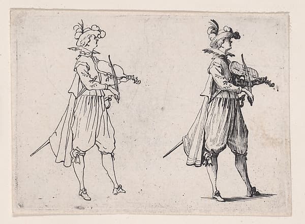 Le Joueur de Violin (The Violin Player), from Les Caprices Series A, The Florence Set, by Jacques Callot