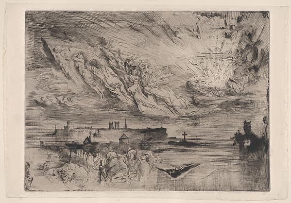Spirits of Dead Cities (Les Esprits des Villes Mortes), by Félix-Hilaire Buhot