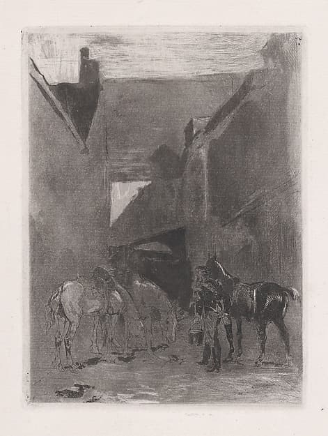 Cour de Caserne, by John-Lewis Brown