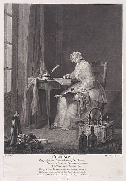 The Thrifty Woman, by Jacques Philippe Le Bas