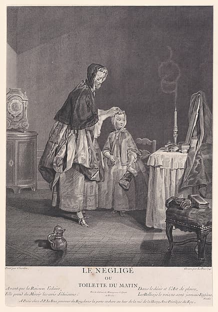 The Negligé or Morning Dressing, by Jacques Philippe Le Bas
