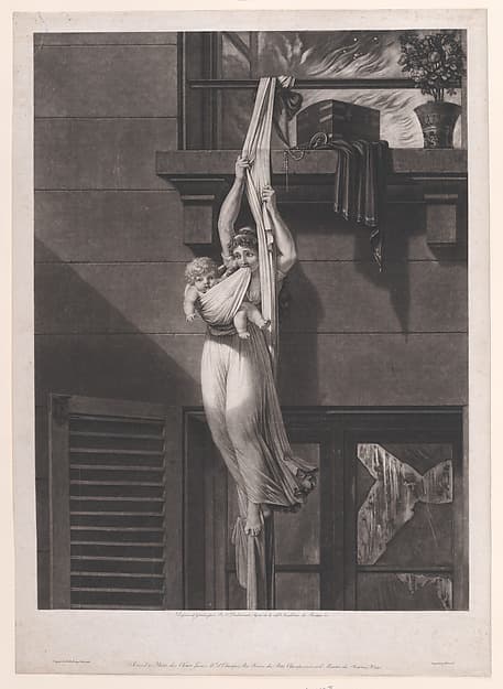 The Fire, by Louis Philibert Debucourt