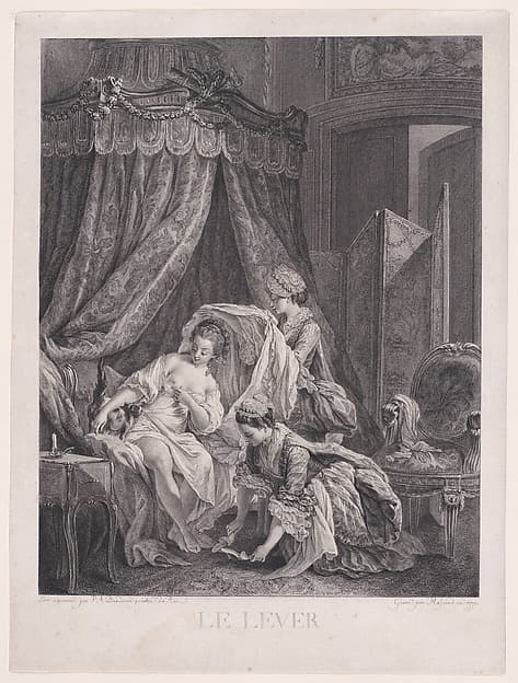Le Lever, by Pierre Antoine Baudouin