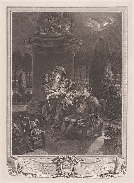 La Soirée des Thuileries, by Pierre Antoine Baudouin