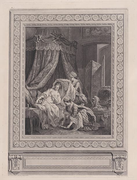 Le Lever, by Pierre Antoine Baudouin