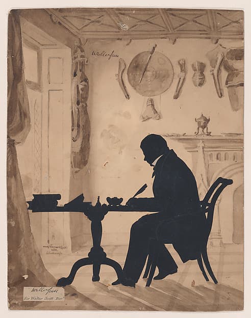 Sir Walter Scott, by Auguste Edouart