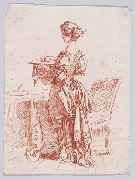 Jeune femme, by Gilles Demarteau
