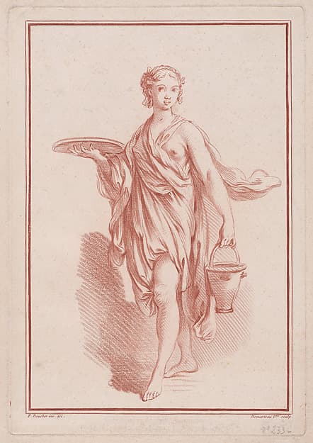 Femme drapée, by Gilles Demarteau