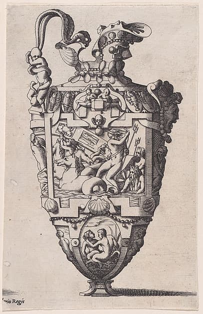 Ewer with Neptune, by René Boyvin