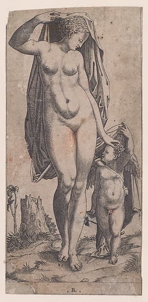 Venus and Cupid, by René Boyvin