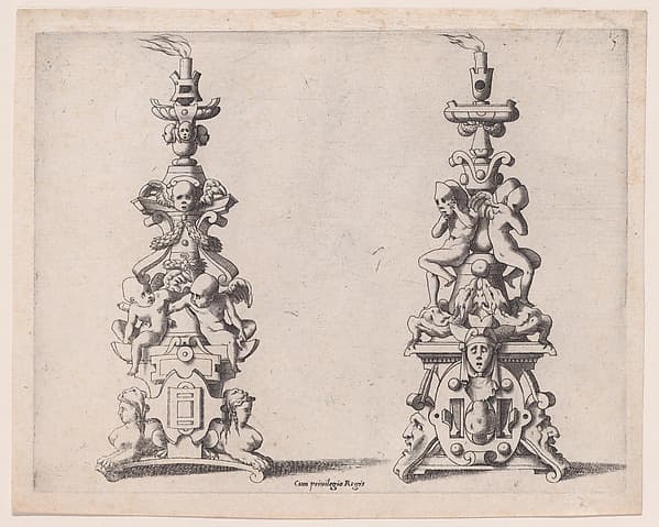 Two Candlesticks, by René Boyvin