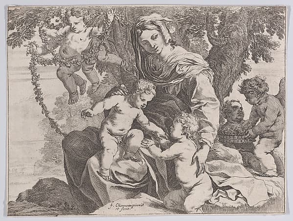Virgin and Child with John the Baptist, by François Chauveau