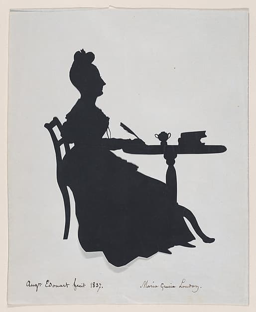 Maria Gracia London, by Auguste Edouart