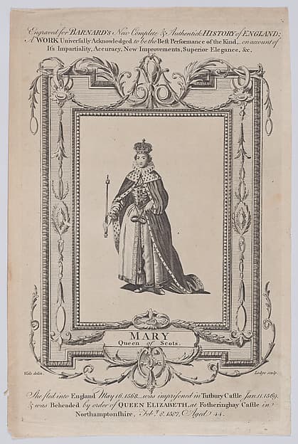 Mary, Queen of Scots (from "Barnard's New, Comprehensive and Complete History of England"), by John Lodge