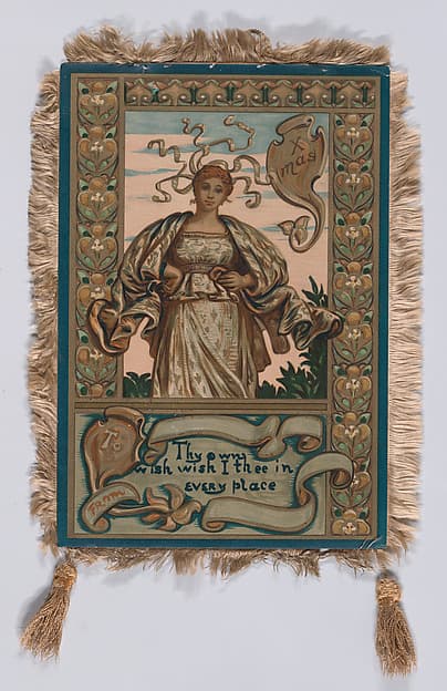 Christmas Card (First Prize Winner of Louis Prang's Christmas Card Competition, 1881), by Elihu Vedder