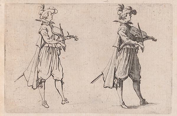 Le Jouer de Violon (The Violin Player), from "Les Caprices" Series B, The Nancy Set, by Jacques Callot