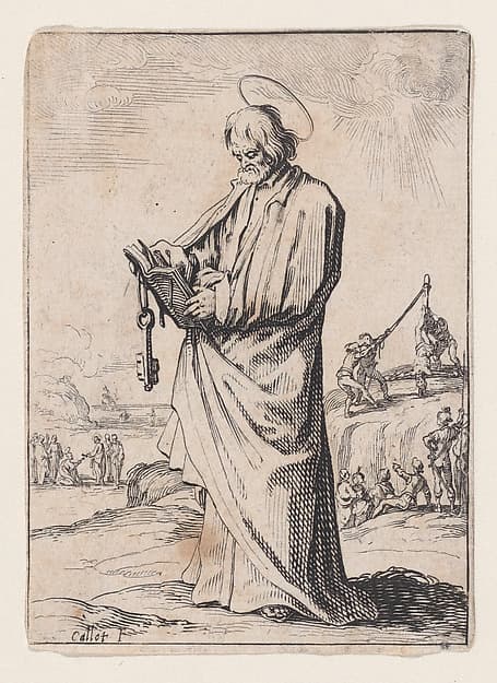 L'Apotre Saint Pierre (St. Peter the Apostle), by Jacques Callot