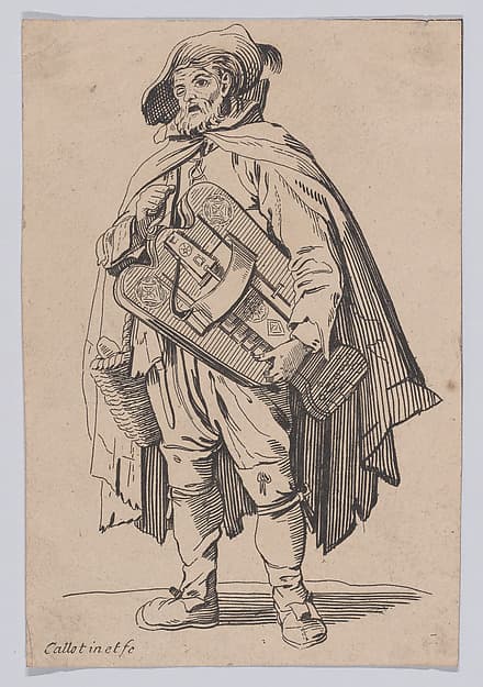 Reverse Copy of Le Joueur de Vielle (The Hurdy-Gurdy Player), from "Les Gueux suite appelée aussi Les Mendiants, Les Baroni, ou Les Barons" (The Beggars, also called the Barons), by Anonymous