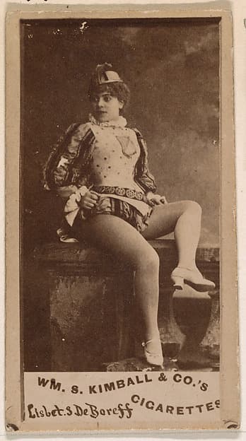 Lisbet S. DeBoreff, from the Actresses series (N203) issued by Wm. S. Kimball & Co., by William S. Kimball & Company
