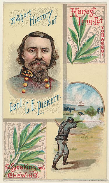 A Short History: General George E. Pickett, from the Histories of Generals series (N114) issued by W. Duke, Sons & Co. to promote Honest Long Cut Smoking and Chewing Tobacco, by W. Duke, Sons & Co.