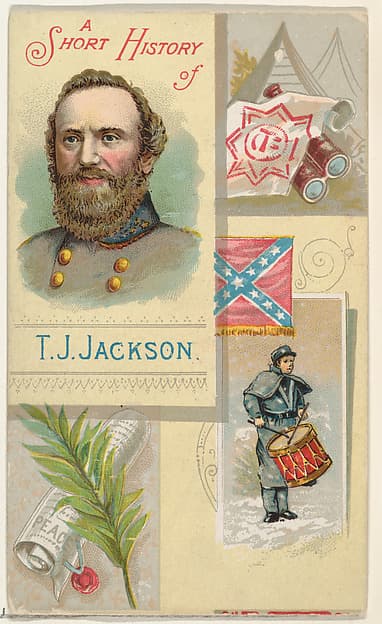 A Short History: General Thomas Jackson, from the Histories of Generals series (N114) issued by W. Duke, Sons & Co. to promote Honest Long Cut Smoking and Chewing Tobacco, by W. Duke, Sons & Co.