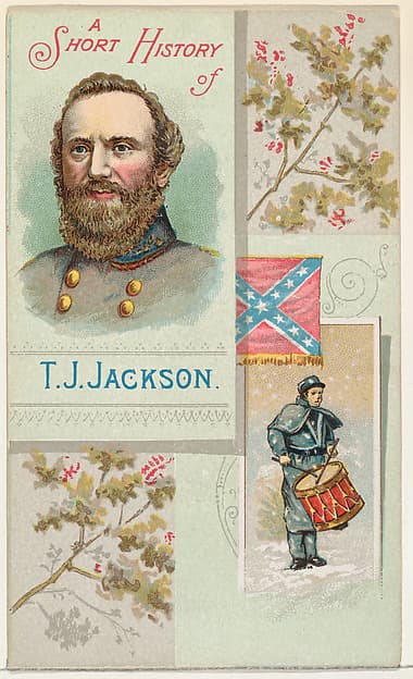 A Short History: General Thomas Jackson, from the Histories of Generals series (N114) issued by W. Duke, Sons & Co. to promote Honest Long Cut Smoking and Chewing Tobacco, by W. Duke, Sons & Co.