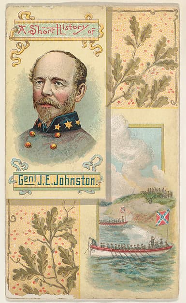 A Short History of General J. E. Johnston, from the Histories of Generals series (N114) issued by W. Duke, Sons & Co. to promote Honest Long Cut Smoking and Chewing Tobacco, by W. Duke, Sons & Co.