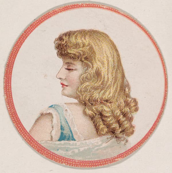 Portrait of woman, from the Novelties series (N228, Type 2) issued by Kinney Bros., by Kinney Brothers Tobacco Company