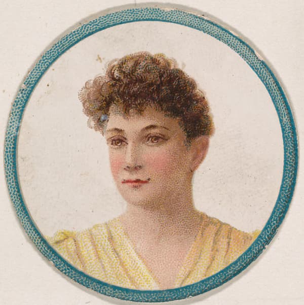 Portrait of woman, from the Novelties series (N228, Type 2) issued by Kinney Bros., by Kinney Brothers Tobacco Company