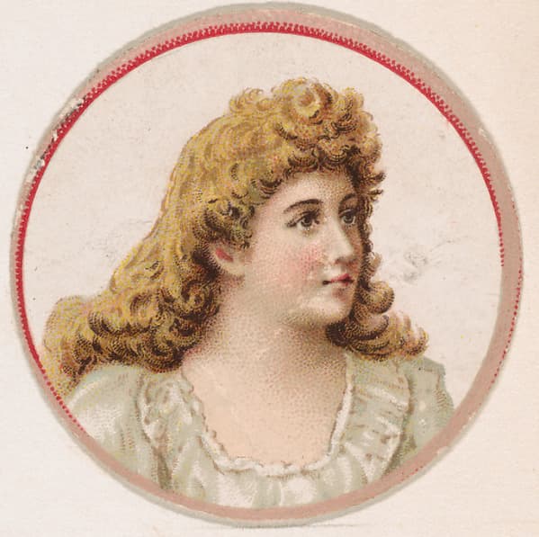 Portrait of woman, from the Novelties series (N228, Type 2) issued by Kinney Bros., by Kinney Brothers Tobacco Company
