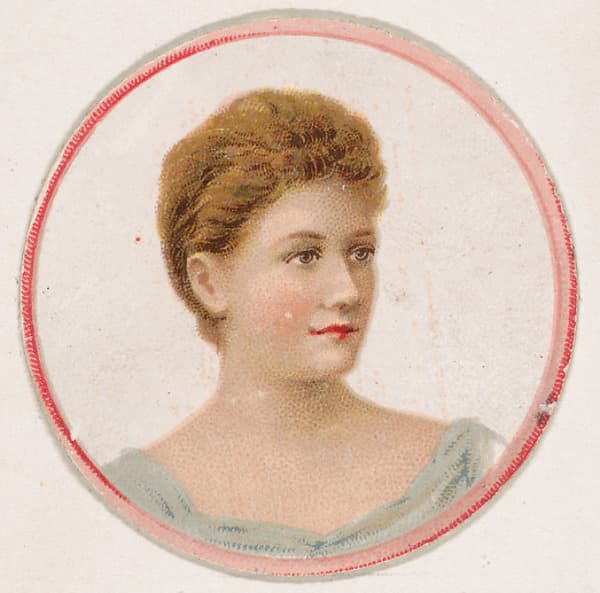 Portrait of woman, from the Novelties series (N228, Type 2) issued by Kinney Bros., by Kinney Brothers Tobacco Company