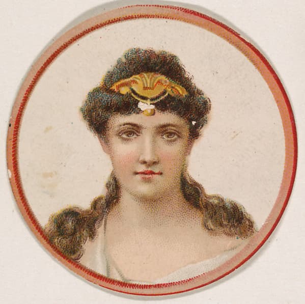 Portrait of woman, from the Novelties series (N228, Type 2) issued by Kinney Bros., by Kinney Brothers Tobacco Company