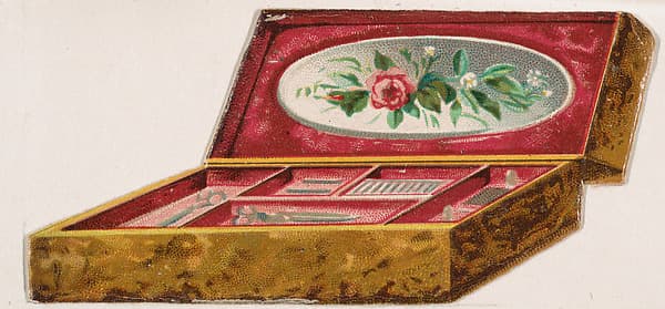 Sewing box, from the Novelties series (N228, Type 4) issued by Kinney Bros., by Kinney Brothers Tobacco Company