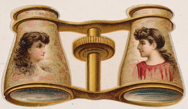 Opera glasses, from the Novelties series (N228, Type 3) issued by Kinney Bros., by Kinney Brothers Tobacco Company