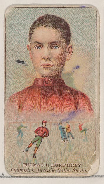 Thomas H. Humphrey, Champion Juvenile Roller Skater, from the Champions of Games and Sports series (N184, Type 2) issued by W.S. Kimball & Co., by W.S. Kimball & Co.
