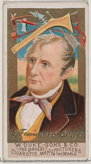 James Fenimore Cooper, from the series Great Americans (N76) for Duke brand cigarettes, by W. Duke, Sons & Co.