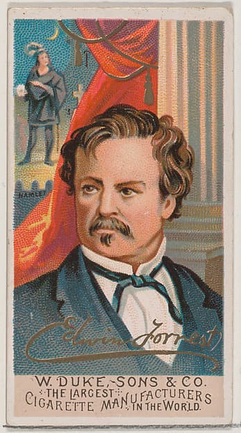 Edwin Forrest, from the series Great Americans (N76) for Duke brand cigarettes, by W. Duke, Sons & Co.