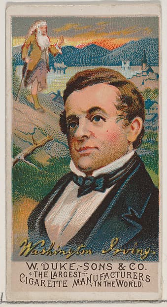 Washington Irving, from the series Great Americans (N76) for Duke brand cigarettes, by W. Duke, Sons & Co.