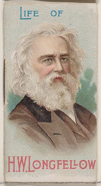 Life of Henry Wadsworth Longfellow, from the Histories of Poor Boys and Famous People series of booklets (N79) for Duke brand cigarettes, by W. Duke, Sons & Co.
