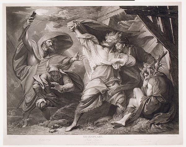 "Off, off, you lendings–Come unbutton here" (Shakespeare, King Lear, Act 3, Scene 4), by William Sharp