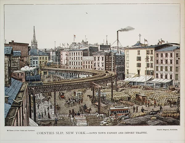 Coenties Slip, New York.--Down Town Export and Import Trading, by Charles Magnus & Company